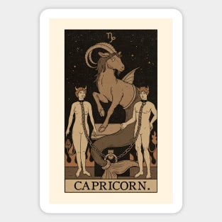 Capricorn Tarot Card Sticker